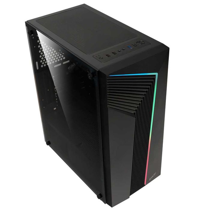 Carcasă Gaming RGB ATX Tempered Glass + 2 Ani Garanție