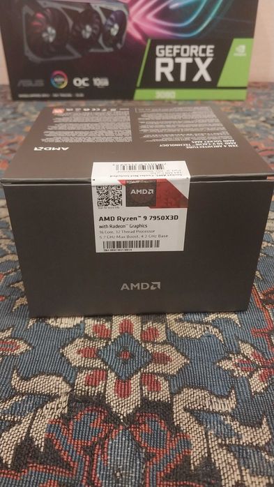 Open Box Процессор AMD Ryzen 9 7950X3D. Сокет AM5. Box из США. 16 Ядер