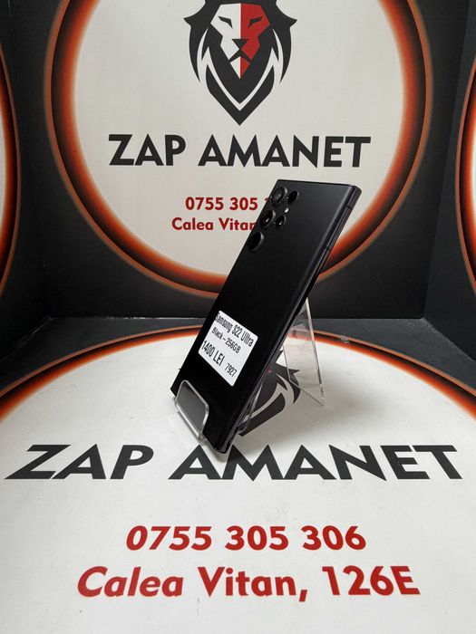 Zap Amanet Vitan - Samsung S22 Ultra 5G - Black - 256 Gb