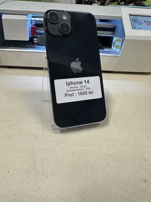 Iphone 14 / 128 gb / 100% baterie / folie sticla cadou