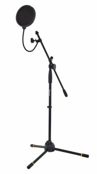 kit studio placa de sunet microfon stand monitoare pop filter casti
