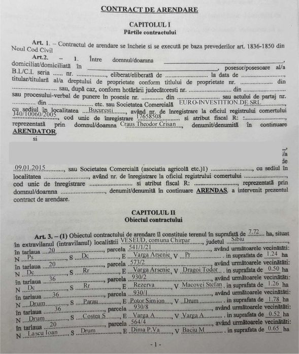 teren / uri Agnita /Veseud 77000 mp + Medias/Mosna 14000 mp extravilan arabil jud sibiu