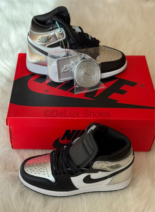 Air Jordan 1 Retro High Silver Toe Full Box Verificare Colet 36-45
