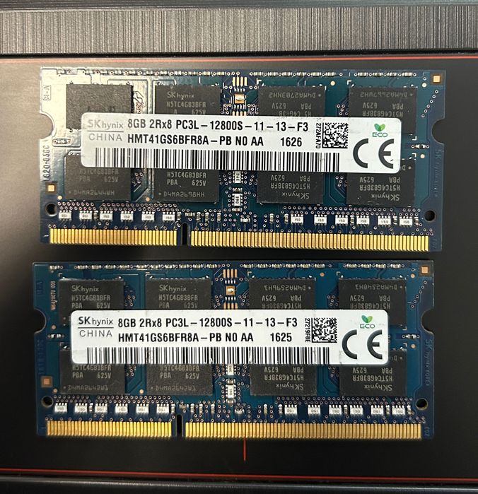 Memorie RAM Laptop 16GB 2x8GB DDR3 1600MHz - ASUS/Acer/Dell/HP
