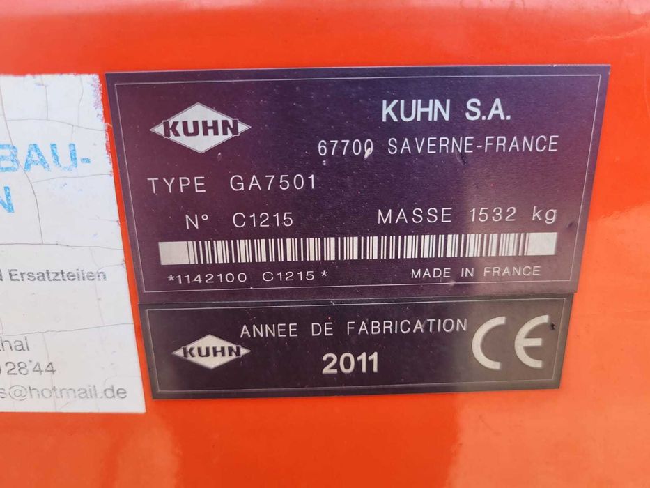 Grebla de adunat fan dublu Kuhn