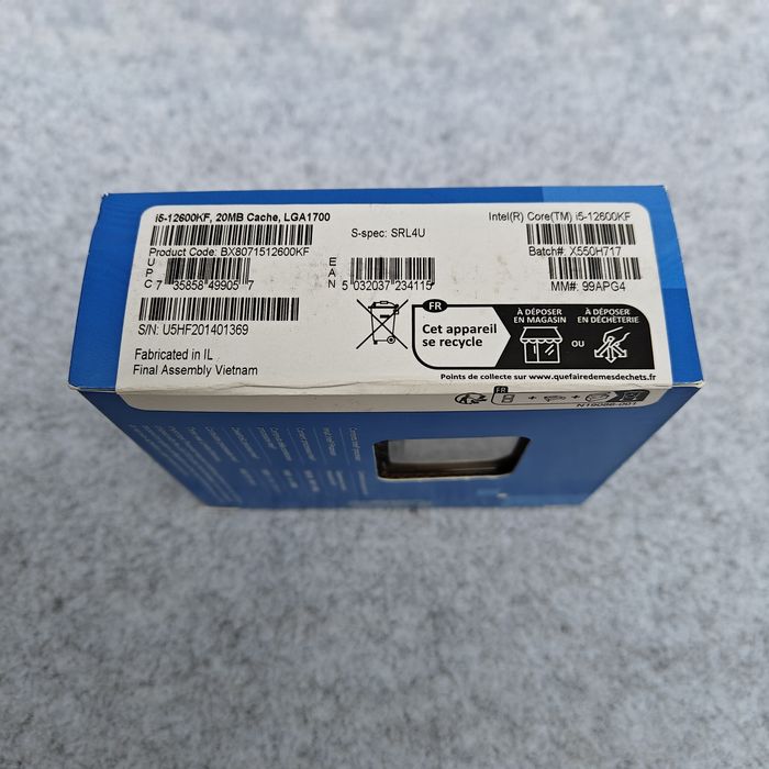 Процессор Intel Core i5-12600KF 10/16 до 4.9 GHz LGA1700