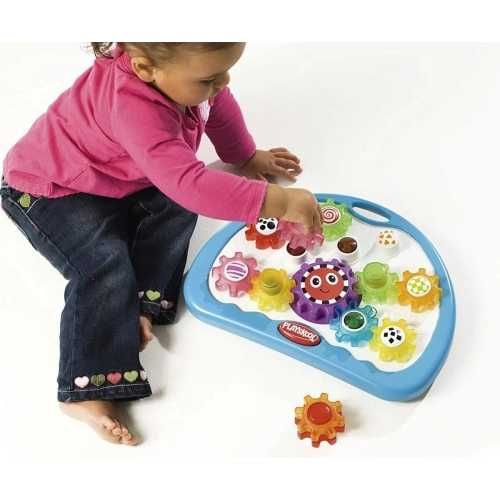 Детска музикална играчка Playschool Завърти колелата Играчка със зъбни колела Hasbro