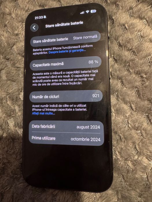 Vand Iphone 16 black