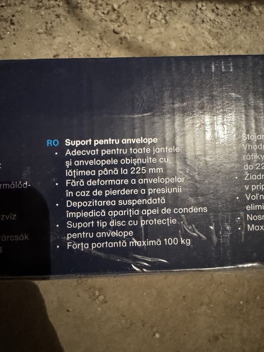 Suport anvelope perete Cartrend 4 roti | Rack depozitare cauciucuri | 100 kg