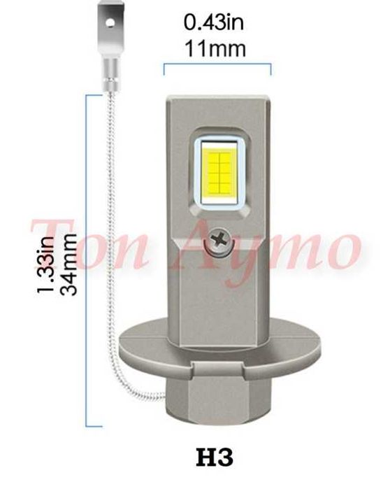 Лед LED Крушки 1:1 За Рефлекторни Фарове Plug & Play