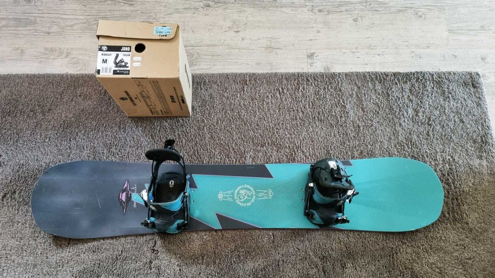 Placa Snowboard Drake League 152cm + Legaturi Snowboard Flow Juno M