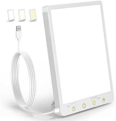 Нова тъжна SAD лампа 10 000 Lux светлинна терапия USB таймер памет