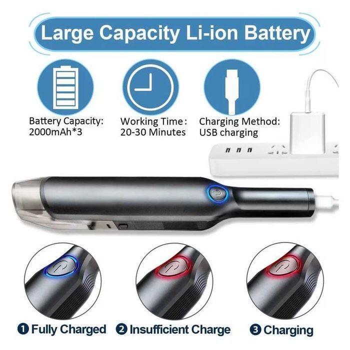 Aspirator portabil fara fir