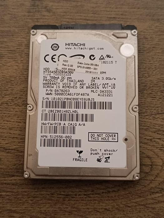 Hdd Hitachi 320 gb