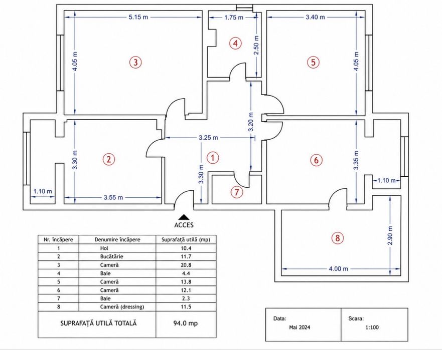 Proprietar - Apartament 4 camere, 94 mp - ultracentral, Bd. Republicii - Catedrală, Unirii Towers
