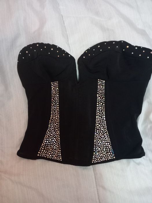 Corset/ top cu pietricele