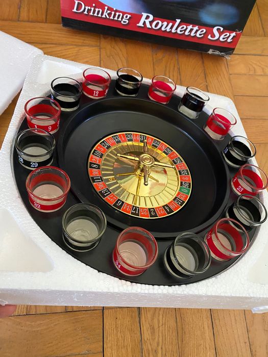 Игра рулетка с шотове, алкохолна рулетка