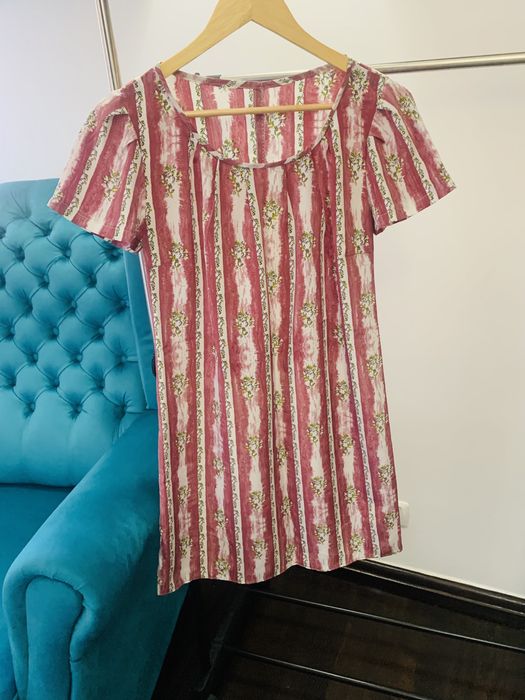 Rochie modernă mătase S si fusta tull S-M