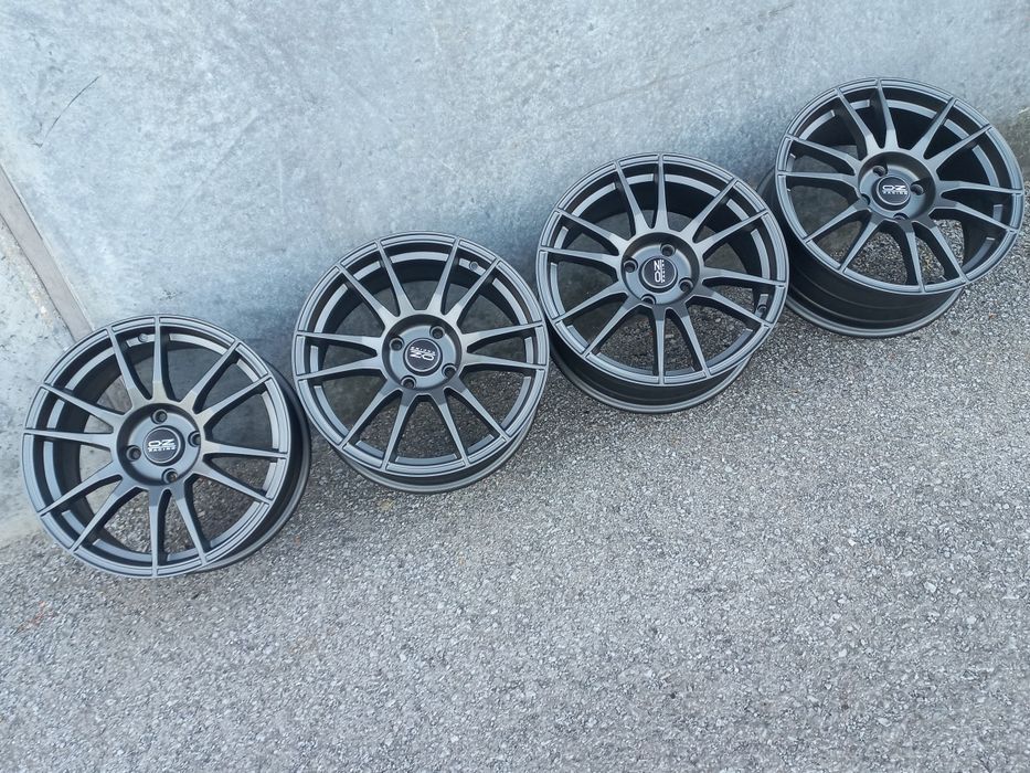17"4x114.3 O.Z Матт Гънметал Perlude Mitsubushi Hyundai Kia Nissan 7.5j et35 Чисто Нови