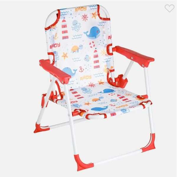 Детски стол Mercado Trade, Метален, Сгъваем, Кит, Цветен