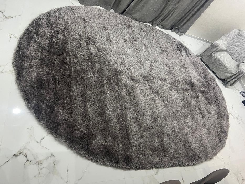 Covor mare modern gri, gros, 4×3 m – stare foarte bună | Suceava