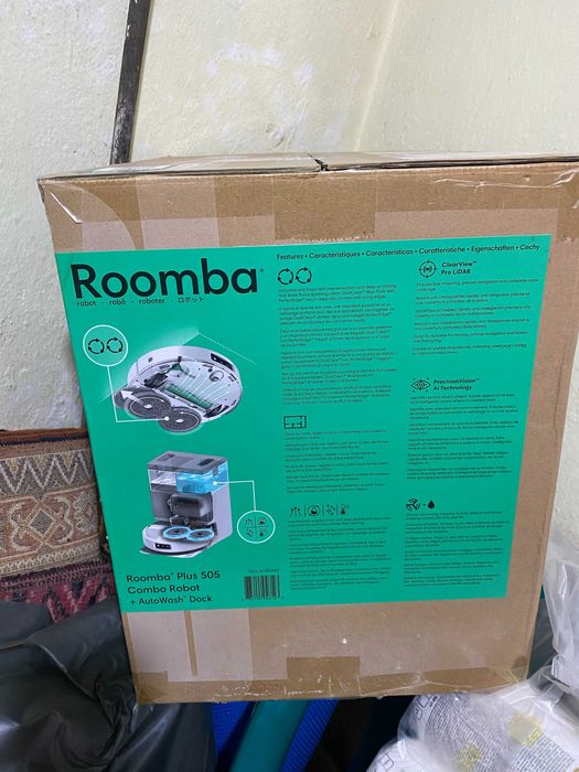 ROOMBA PLUS 505 COMBO ROBOT +Autowwash +Dock
