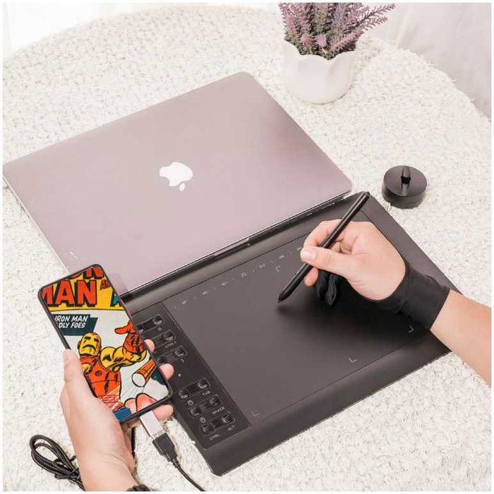 Tableta grafica 8192 niveluri presiune 10x6" 12 Butoane, noua sigilata