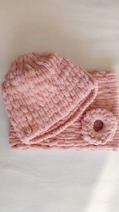 Шал и шапка комплект