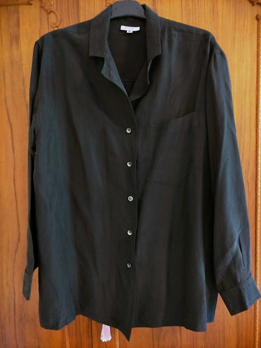 Bluza/ camasa Van, noua, din matase, culoarea neagra, mar 38-40/M