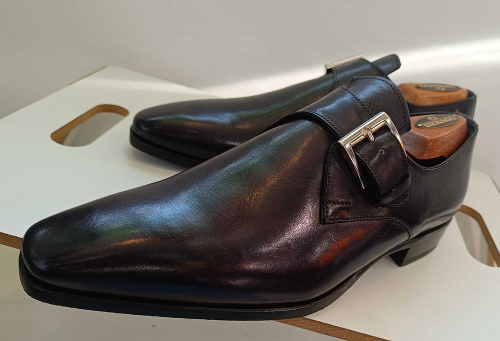 Pantofi de lux 40 42 43 44 45 46 47 monk GREVE NOI lucrati manual piel