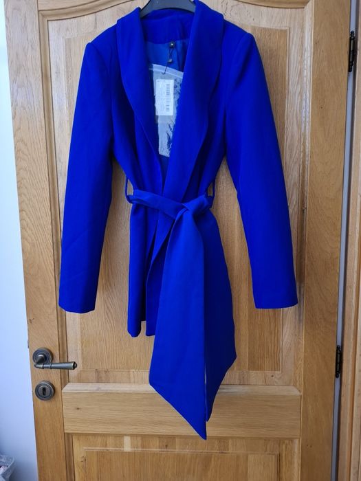 Sacou/Blazer cu cordon  albastru regal marime M 38
