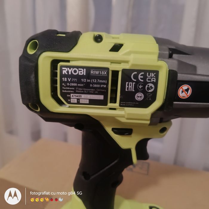 Impact 1/2 ryobi riw18x nou