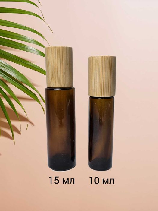 Флаконы-роллеры с бамбуковой крышкой