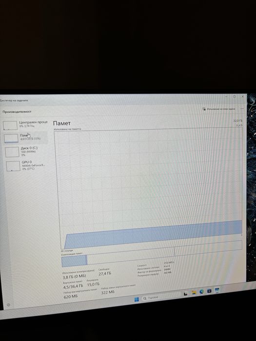 Гейминг Компютър! ASUS 3060ti, Ryzen 5 5600G, 32GB, 1TB, ВОДНО!!!