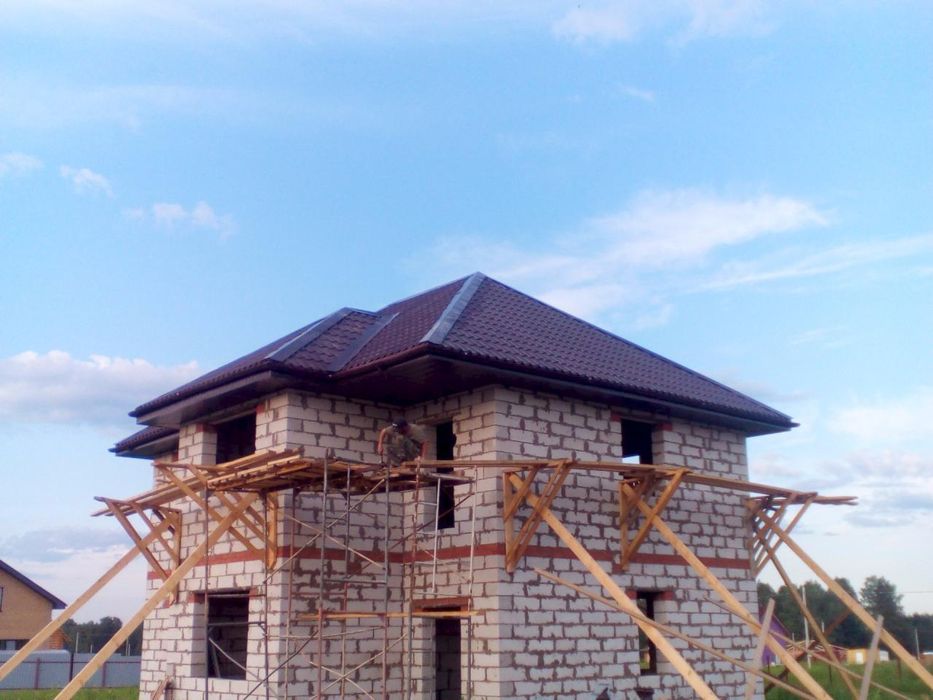 Вальмовая крыша фото двухэтажных Вальмовая крыша фото двухэтажных