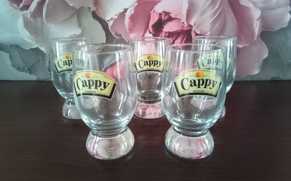 Комплект 5бр. стъклени чаши Cappy