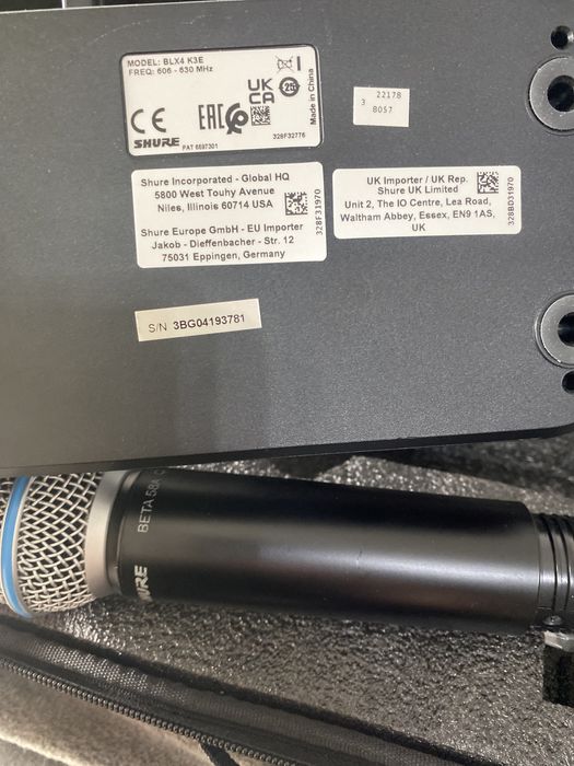 Microfon Shure BLX24 beta 58A