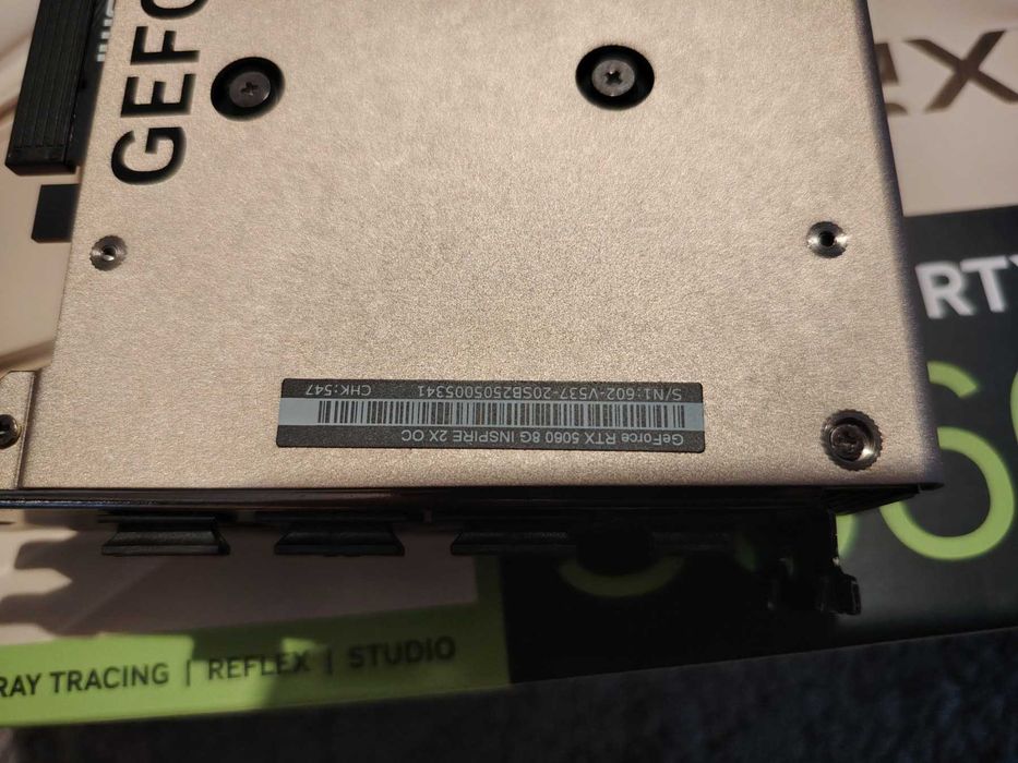 Видео Карта MSI RTX 5060 8G INSPIRE 2X OC GDDR7