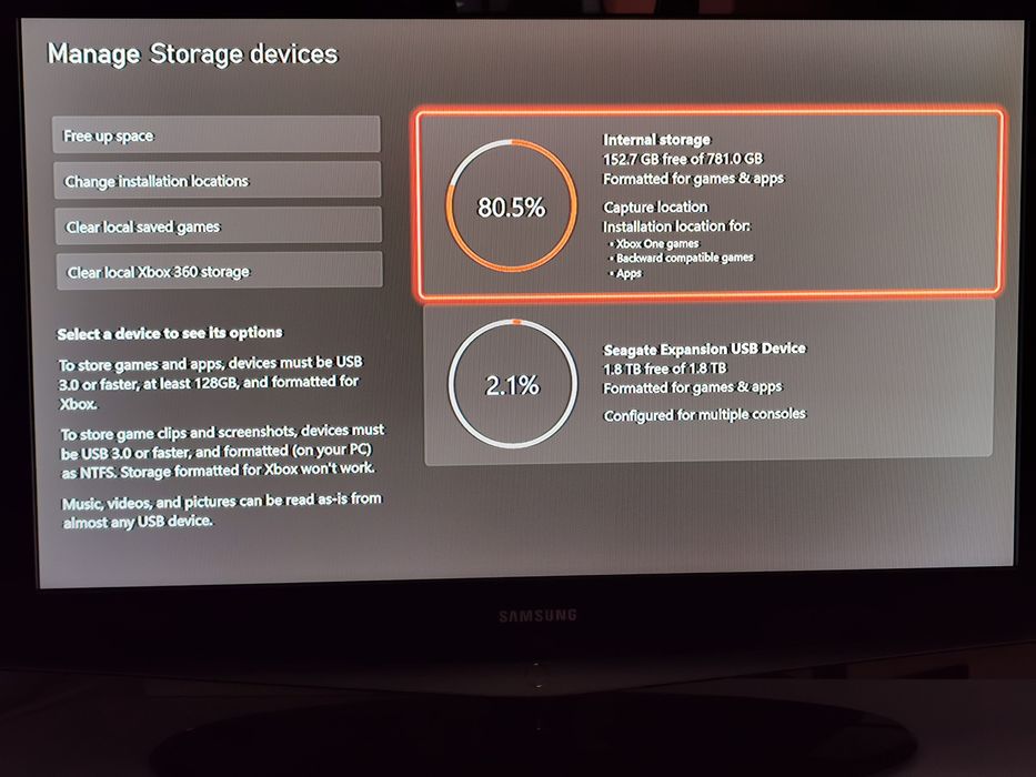 Consolă Xbox one s 1T + 2T extern