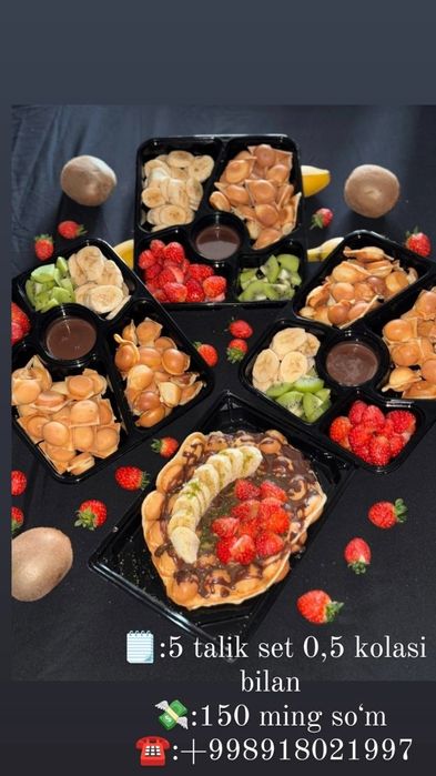 Zakazga tayyorlaymiz sveji dastavka hizmati mavjud