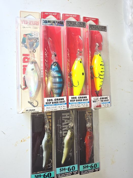 Юзури 3 Д кранк, воблери, салмо хорнет