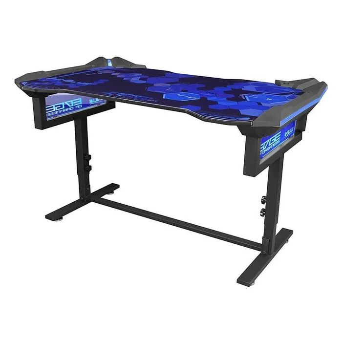 Геймърско бюро E-Blue RGB – Регулируемо 1.35м – LED