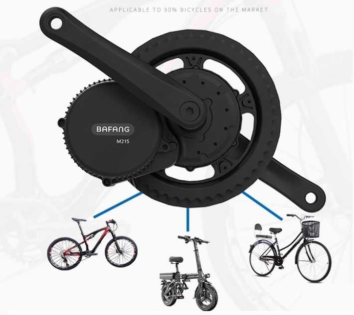 Мотор Middrive для электробайка на 52В, 1000Вт