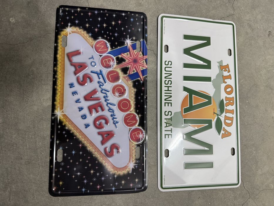 Placute inmatriculare suvenir Miami / Las Vegas