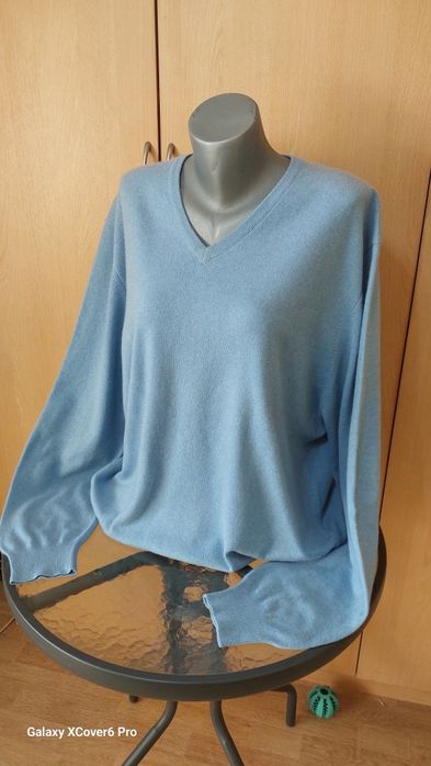 Мъжки пуловер Gran Sasso. 100% кашмир.Размер 2XL/ 3XL