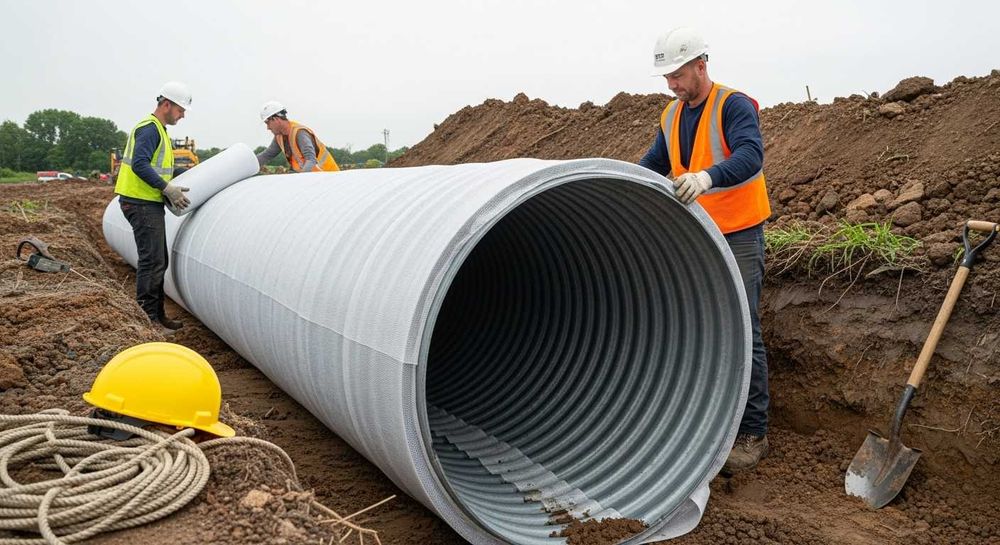 Иглопробивной Геотекстиль Нетканый (Армирование Дренаж Ландшафт)