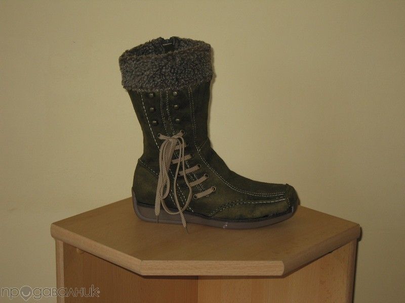 Зимни велурени ботуши