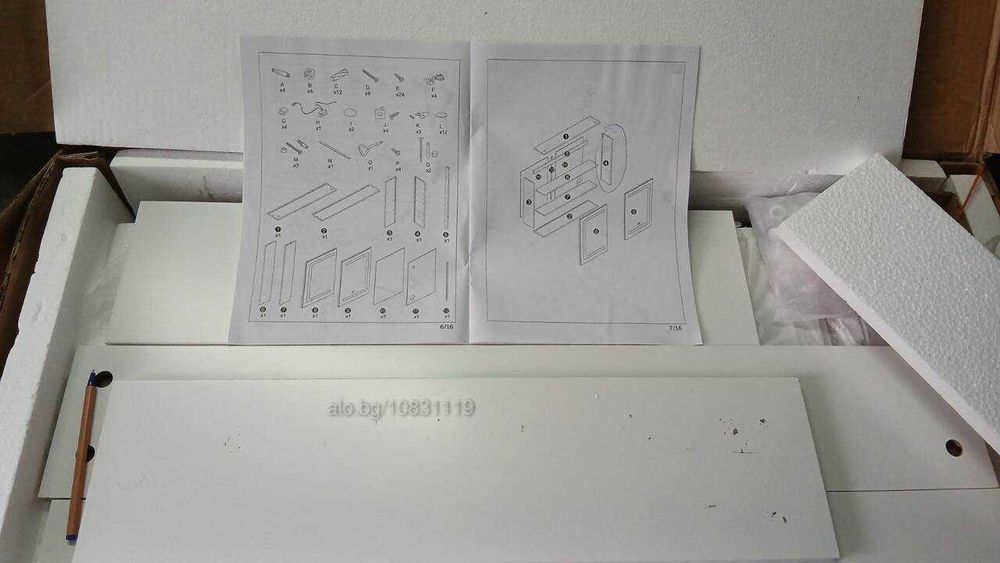 Шкаф за баня с огледало и осветление, 80 x 16 x 60 см, с LED и контакт