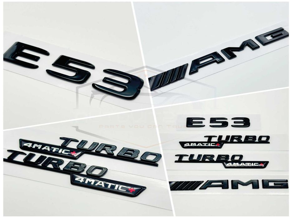 Мерцедес емблема бадж – E53, AMG, TURBO 4MATIC