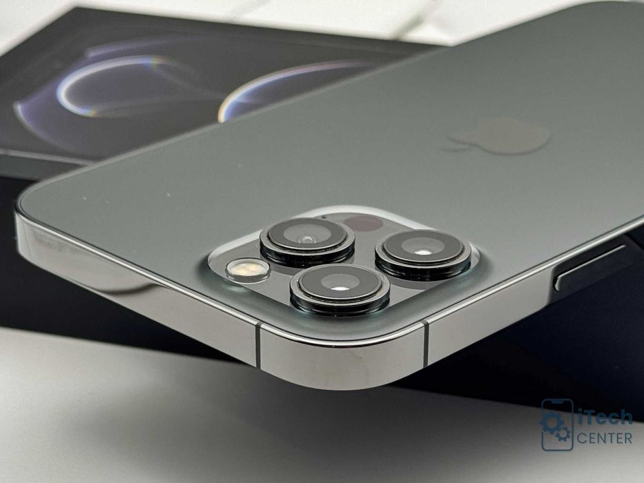 iPhone 12 Pro MAX, Black, 256GB, 100% батерия, КАТО НОВ, 1г. ГАРАНЦИЯ!